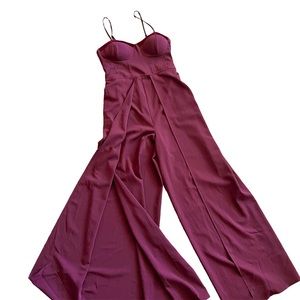 BOG Collective Burgundy Jumpsuit